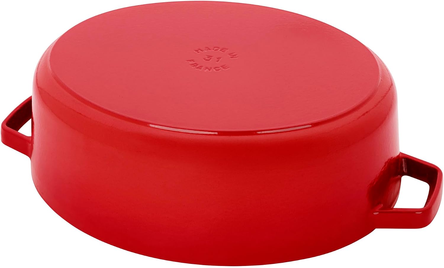 Staub Cast Iron 6.25-qt Shallow Oval Dutch Oven - Cherry