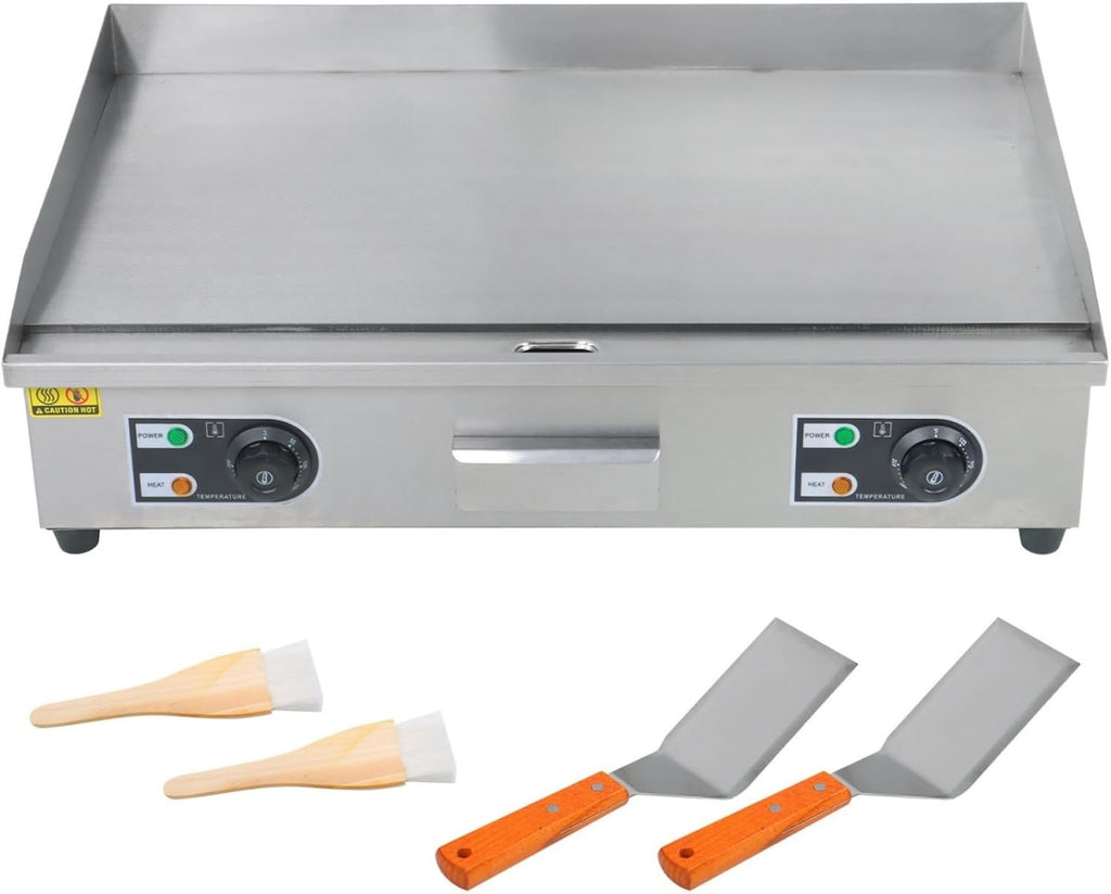kimllier Commercial Electric Griddle 3000W Countertop Flat Top Grill 30 Inch for Restaurants, Shops and Snack Shops