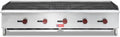 WESTLAKE 60'W Commercial Charbroiler Gas Countertop 5 Burner Natural Gas and Propane 150,000 BTU Char Broiler Stainless Steel BBQ Stove Grill for Restaurants