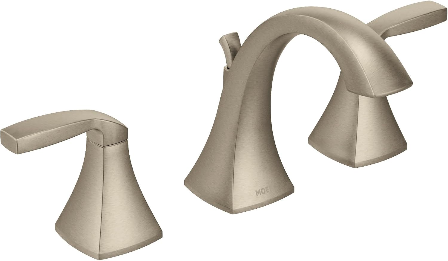 Moen Voss Brushed Nickel Two-Handle Widespread Bathroom Sink Faucet Trim Kit, Valve Included, TV6905BN