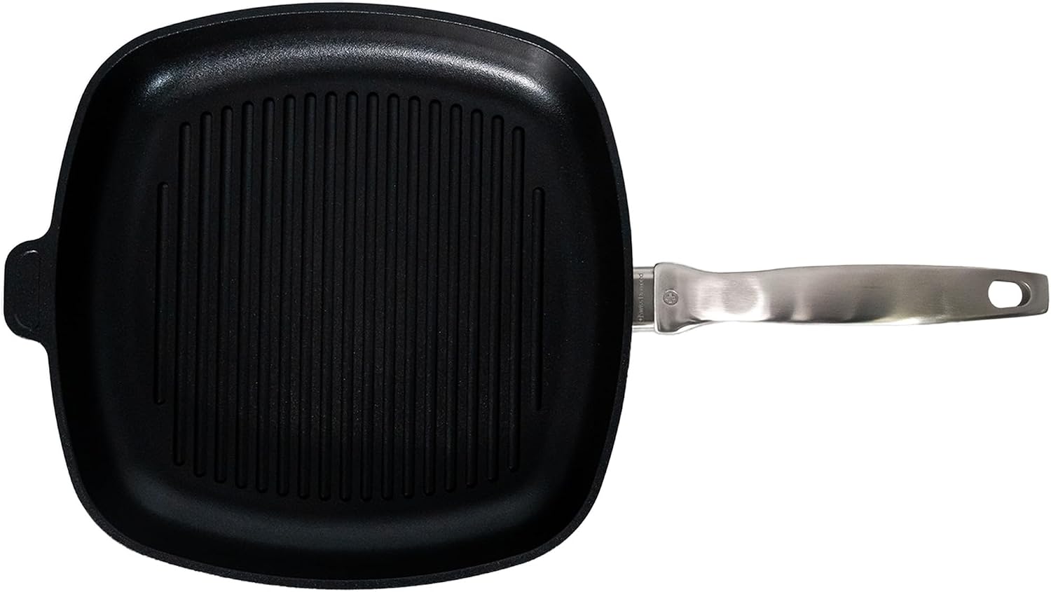 Swiss Diamond Nonstick Hybrid Ceramic and Diamond-Infused Square Grill Pan Dou Ceramic, Dishwasher & Oven Safe Up To 500 °F, 11 x 11-Inches