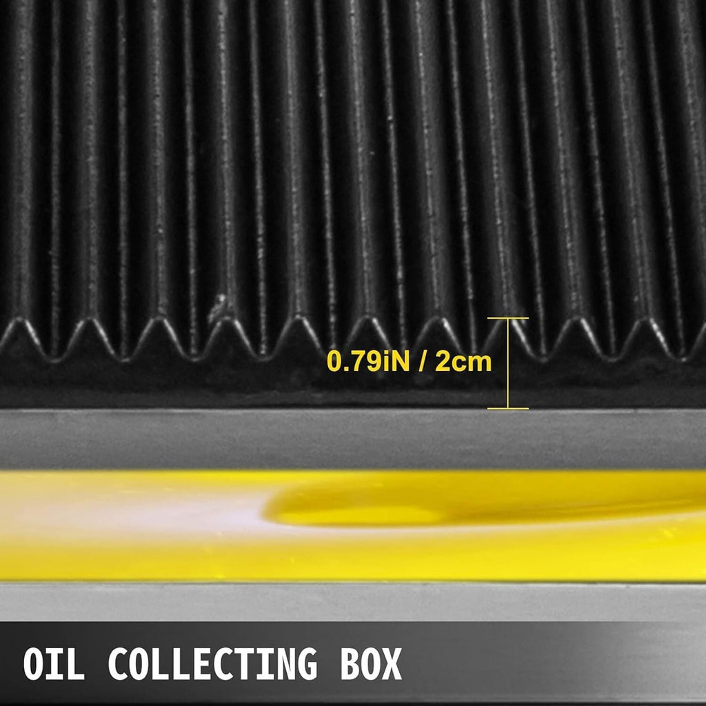 Commercial Electric Griddle Stainless Steel Grill BBQ, Countertop Hotplate Flat Top Kitchen Grill, Business Catering BBQ Steak Bacon Fryer Pans