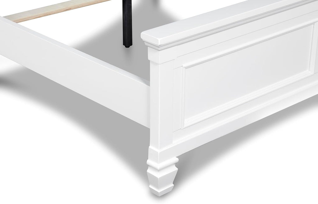 New Classic Furniture Tamarack Wood Twin Bed, White