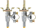 2pcs Griddle Burner Valve Fit For 36 Inch Gas Cooking Station 4 Flat Top Grill Propane 1554 1565
