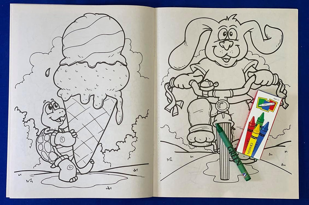 ZOCO – Fun to Color (in Spanish) Custom Promotional Coloring Books (250 Bulk Pack, with Crayons) – Games, Puzzles, Activities for Kids