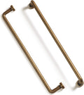 Goo-Ki 12 Pack 7 9/16'' Center to Center Antique Brass Cabinet Bar Pulls Vintage Drawer Handles Closet Classic Retro Home Kitchen Improvement Hardware