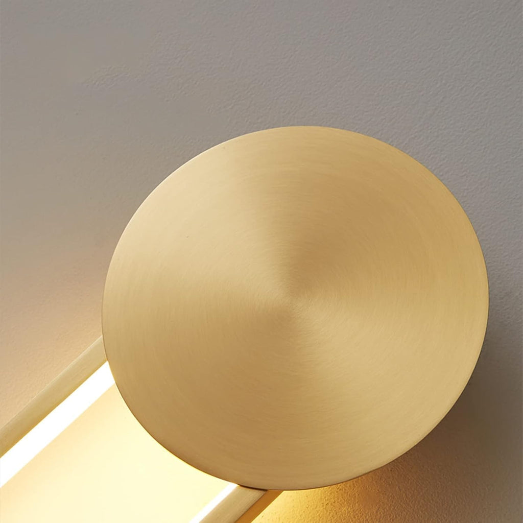 Wall Lamps Compatible with Living Room - Copper Lamp Bedroom Bedside Modern Minimalist Background Aisle Light Luxury Sconces, Lighting Chandelier