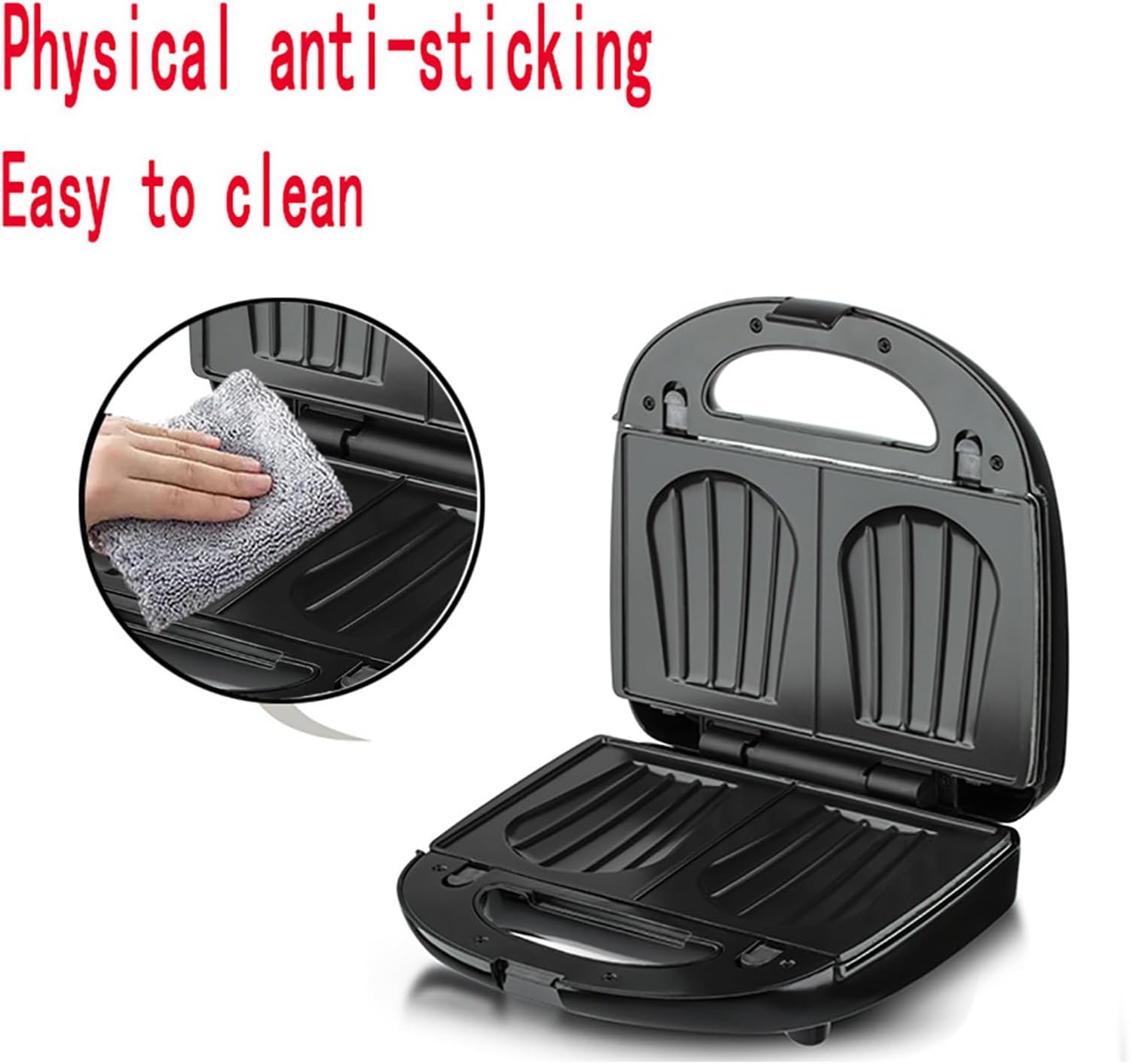 8-in-1 Panini Press Grill Sandwich Maker, Sandwich Press and Griddle Grill Combo with Removable Grilling Plates Cool Touch Handle LED Indicator Lights, for Indoor BBQ Flat Top Grill