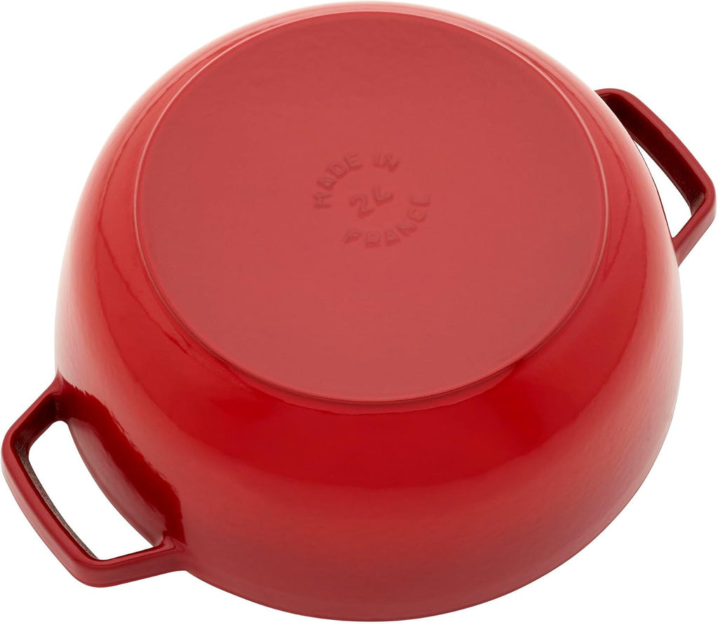 Staub Cast Iron 3.75-qt Essential French Oven with Dragon Lid - Cherry