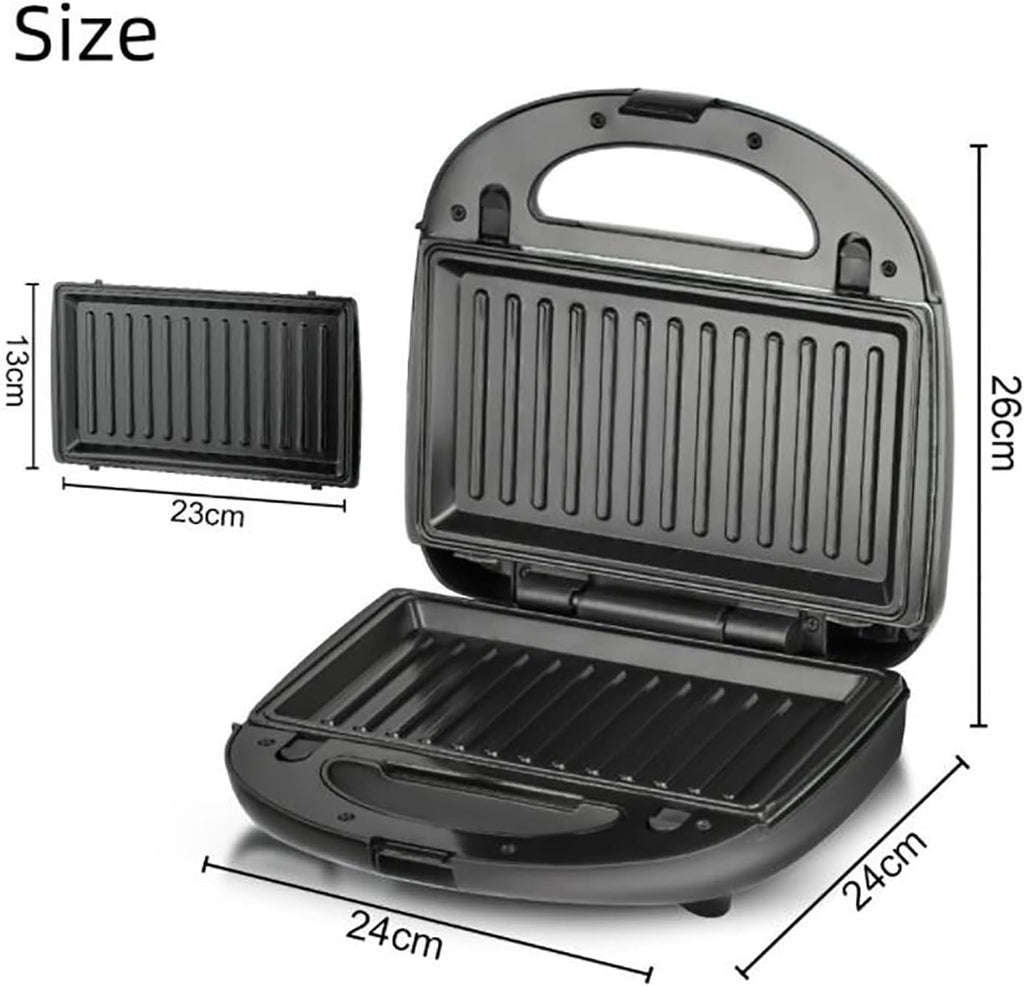 8-in-1 Panini Press Grill Sandwich Maker, Sandwich Press and Griddle Grill Combo with Removable Grilling Plates Cool Touch Handle LED Indicator Lights, for Indoor BBQ Flat Top Grill