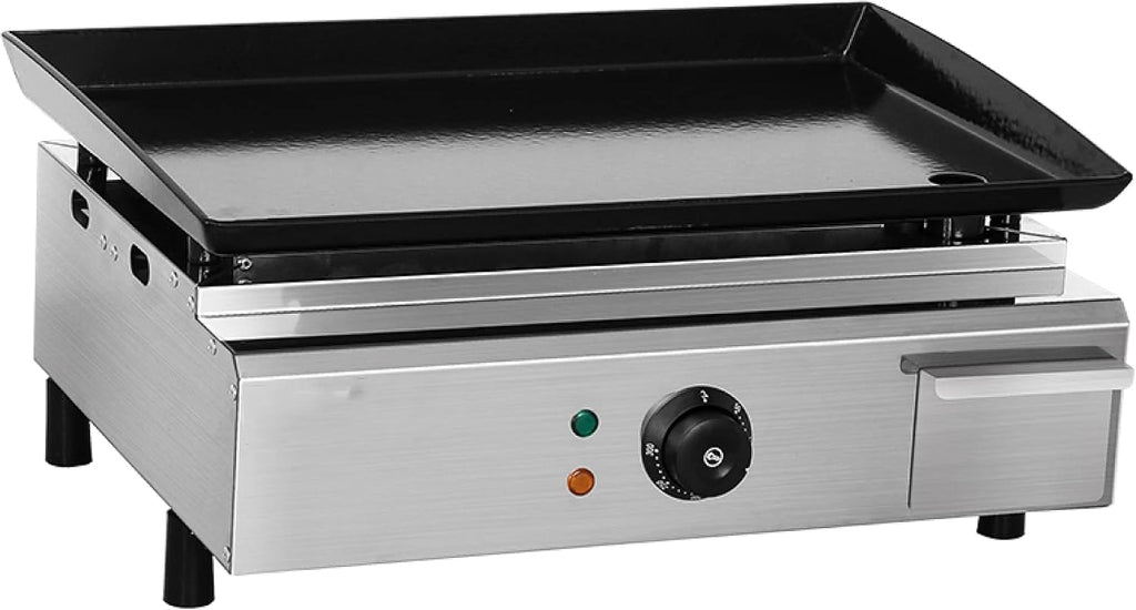 4000W Electric Flat Top Countertop Griddle, Commercial Stainless Steel Grill Non-Stick Hotplate for Barbecue Teppanyaki (79x38x24cm)