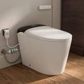 E5D Smart Toilet with Bidet, Built-In Water Tank, Battery Backup Flush, Foot Kick Flush, Instant Warm Water, Heated Seat, Warm Air Dryer, Night Light, Side Panel Control & Remote, ETL Plug