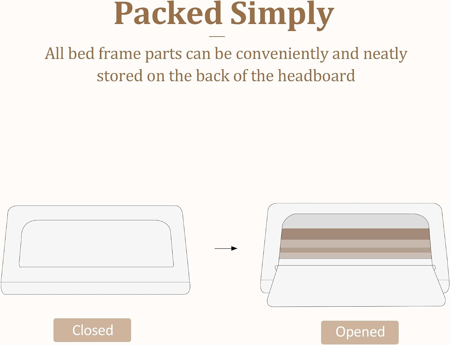 CXVX Full Size Platform Bed Frame with Upholstered Headboard, Button Tufted Design, Strong Wooden Slats, No Box Spring Needed, Easy Assembly, Noise Free