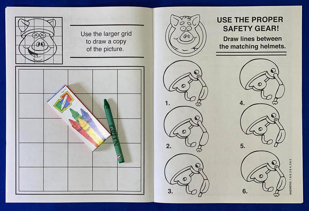 ZOCO – Have a Safe Summer – Custom Coloring Books (250 Bulk Pack, With Crayons) – End of School Year Activities for Kids – Add Your Imprint