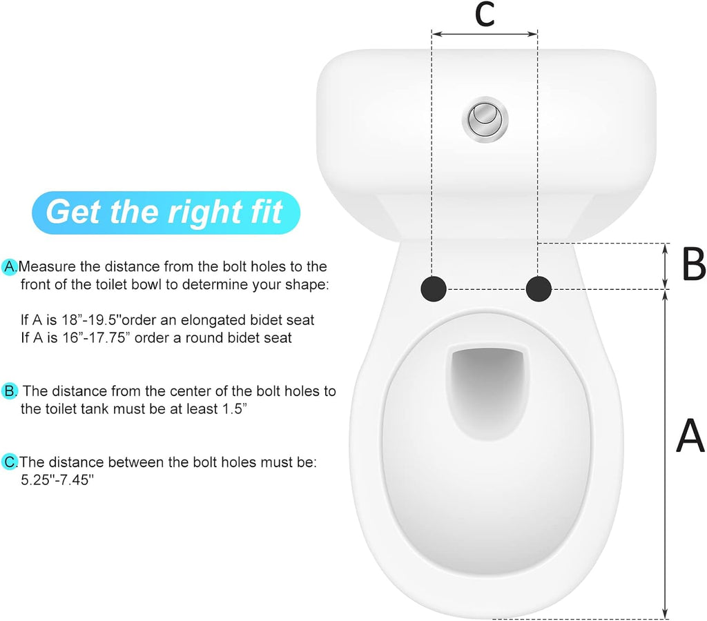 Non-Electric Bidet Seat with Slow-Close & Dual Self-Cleaning Nozzles – Universal Elongated Fit, Easy Installation