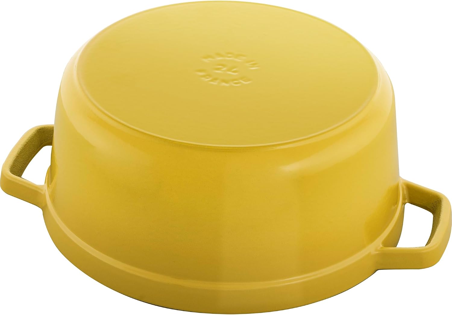 Staub Cast Iron 4-qt Round Dutch Oven - Citron