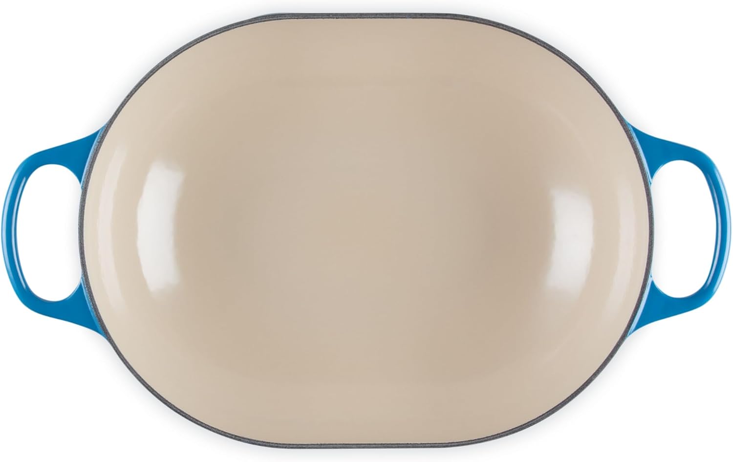 Le Creuset Enameled Cast Iron Signature Oval Casserole with Lid, 3.75 Quart, Marseille