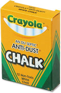 Crayola® Anti-Dust® Chalk CHALK,ANTI-DUST,12/BX,WE (Pack of100)