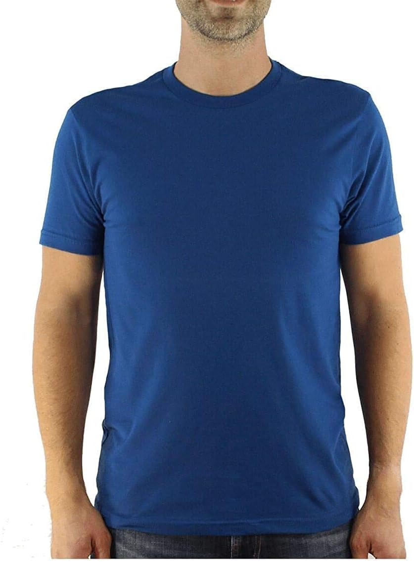 SOCKS'NBULK Men's Cotton Crew Neck Regular T-Shirts Bulk Short Sleeve Lightweight Tees Mix Colors