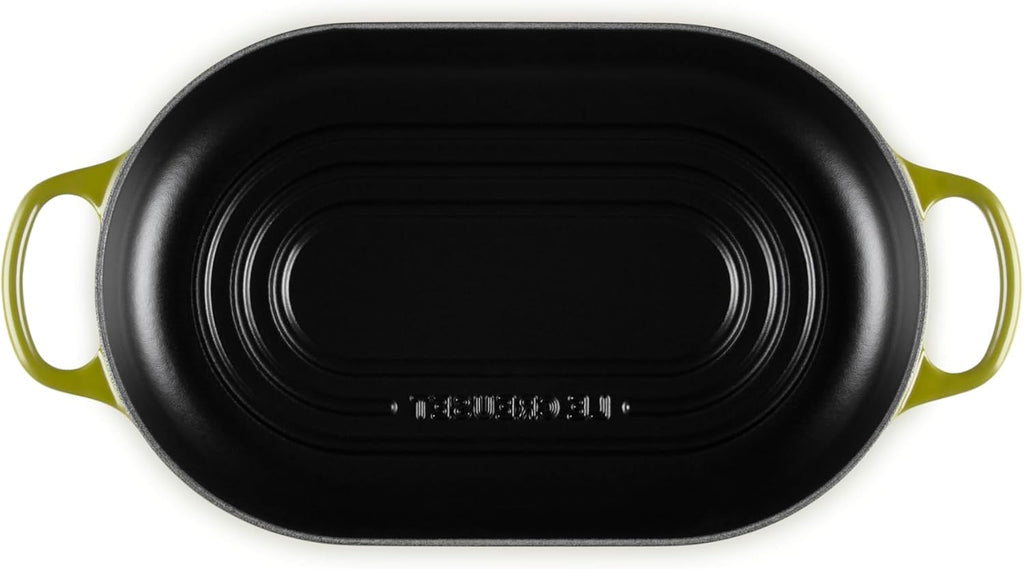 Le Creuset Enameled Cast Iron Signature Oval Bread Oven, 11.5 inch, Olive