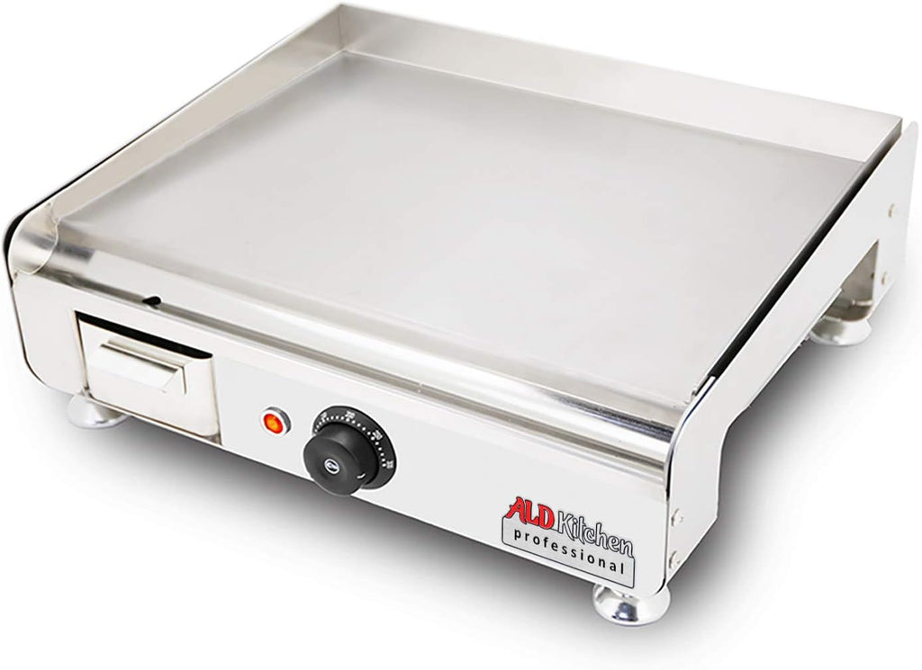 ALDKitchen Griddle Grill | Flat Top Electric Griddle | 18.5' x 16' | 110V