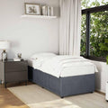 Dark Gray Velvet Twin XL Bed Frame with Plywood and Engineered Wood Construction, 100% Polyester Upholstery for Modern Bedroom Decor, Breathable Material and Easy Assembly