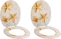 Toilet Seats with Lids 2 pcs MDF Sea Star Toilet & Bidet Seats