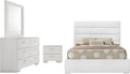 Coaster Home Furnishings Felicity 4-Piece Full Bedroom Set White High Gloss 203511F-S4