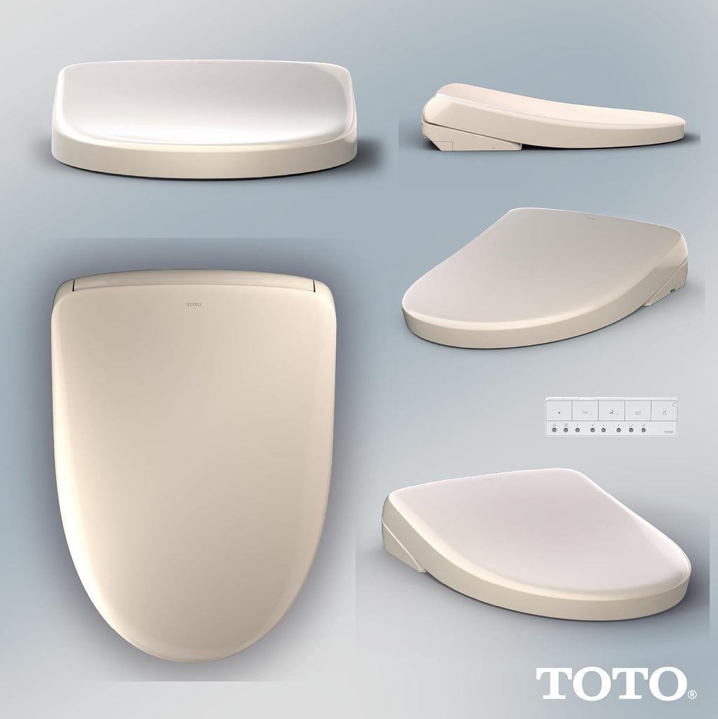 TOTO® WASHLET® S7 Electronic Bidet Toilet Seat with EWATER+® Bowl and Wand Cleaning, Contemporary Lid, Elongated, Sedona Beige - SW4726#12