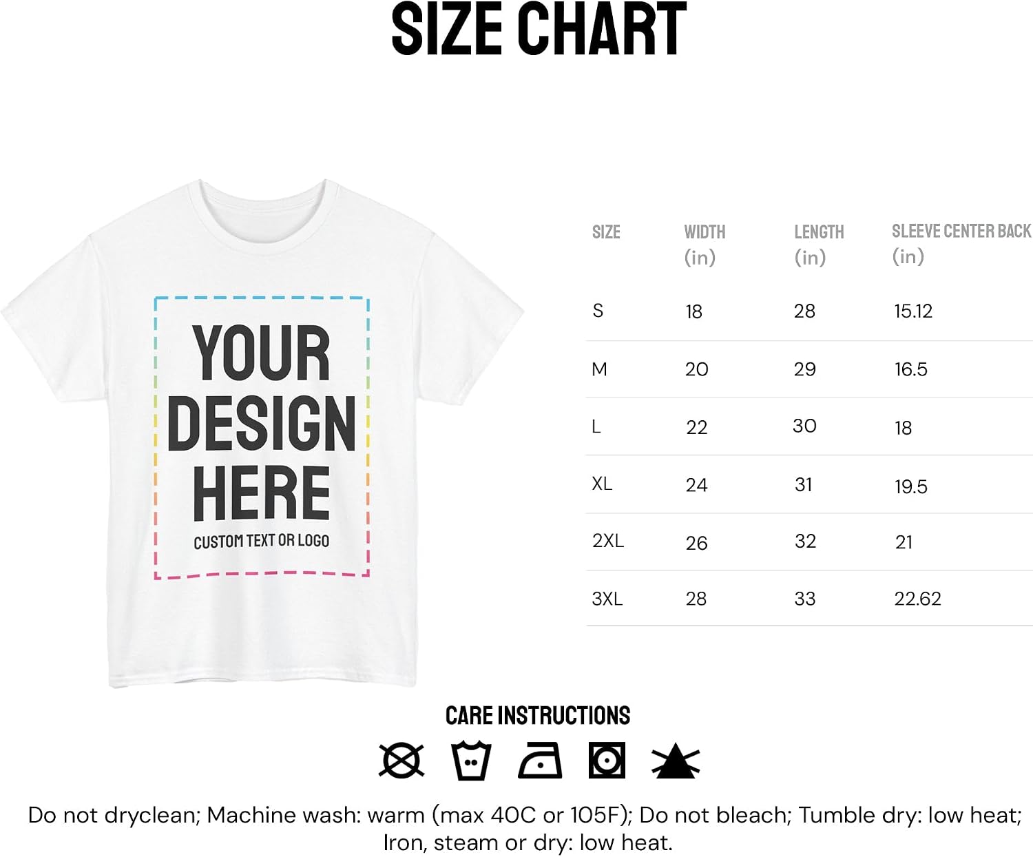 Custom T-Shirts - Personalized, Customized Cotton Tees - Create Your Own with Photo, Text, Name or Logo for Men and Women