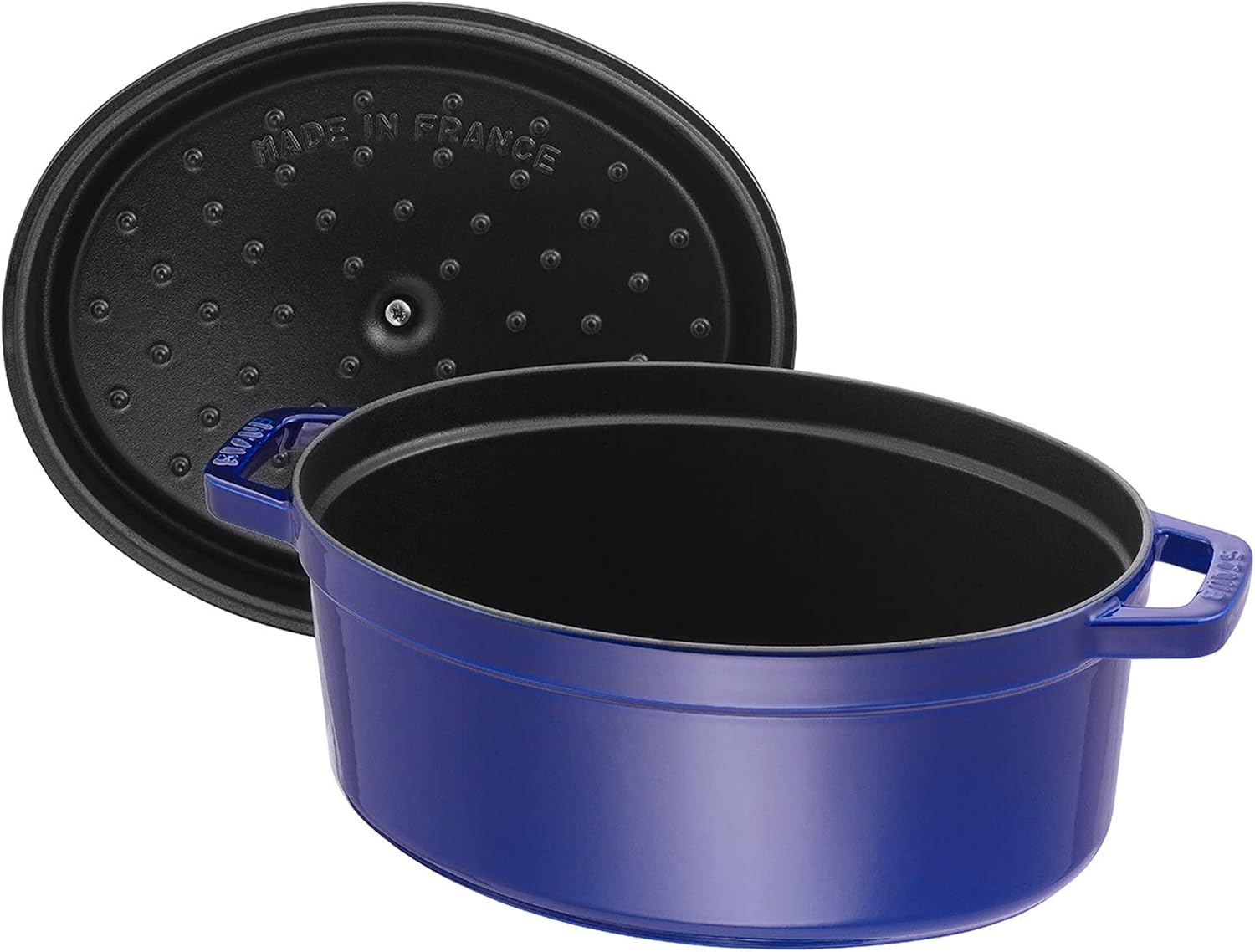 Staub Cast Iron 5.75-qt Coq au Vin Cocotte - Dark Blue