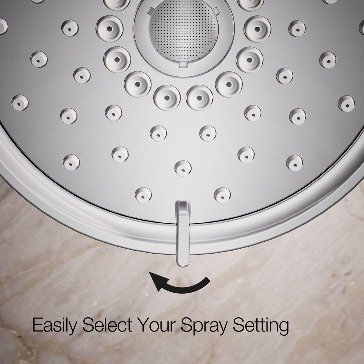 Kohler 22170-CP Purist® Three-function showerhead, 2.5 gpm, Polished Chrome