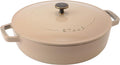 staub Braiser 40508-418 Blazer Saute Pan, 10.2 inches (26 cm), Vintage Knob Specification, Large, Both Hands, Cast Enameled Pot, Shallow Type, Sukiyaki, Induction Compatible