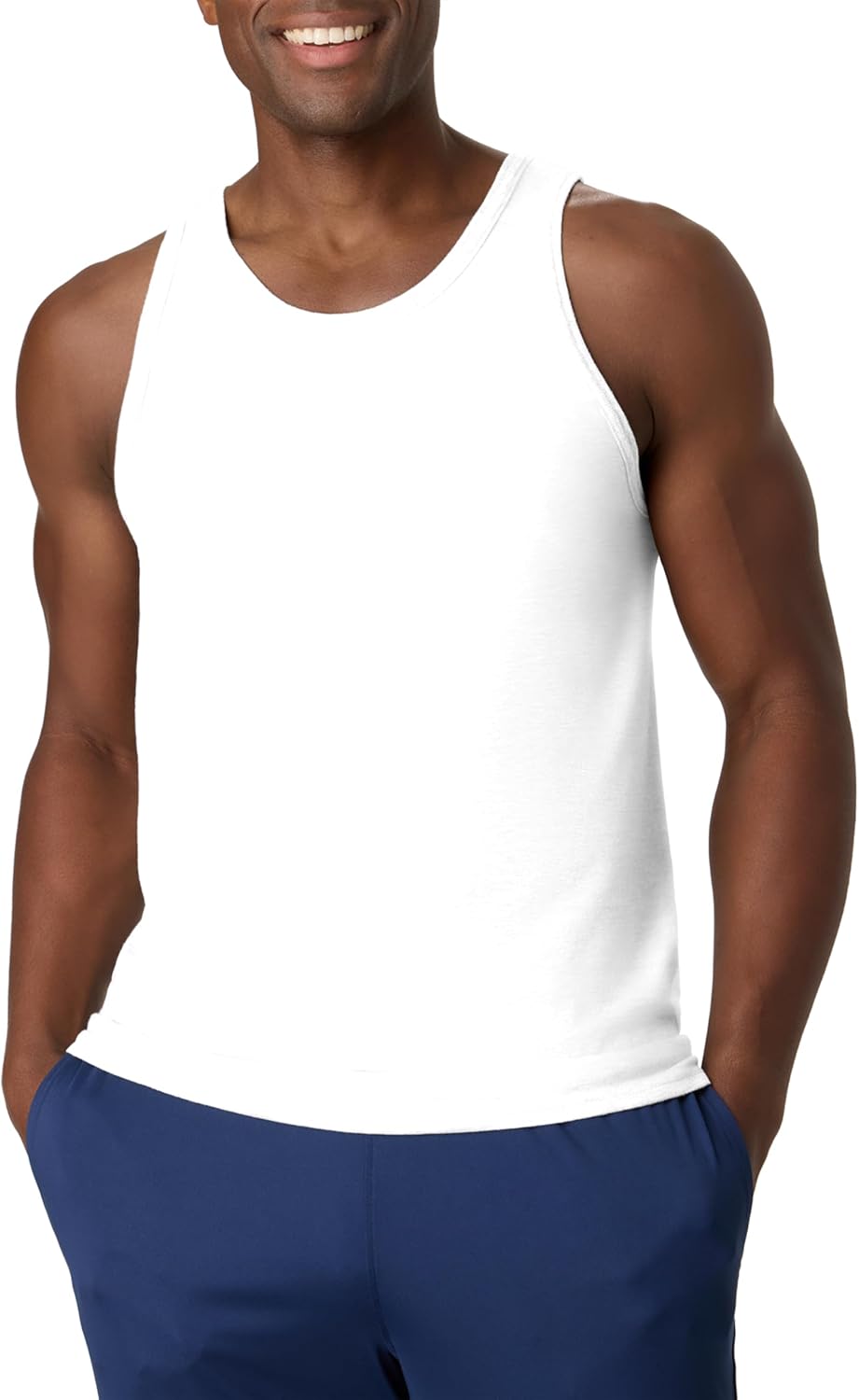 Hanes Men's Performance Tank, X-Temp Moisture-Wicking Tank Top, Solid Colors, 2-Pack