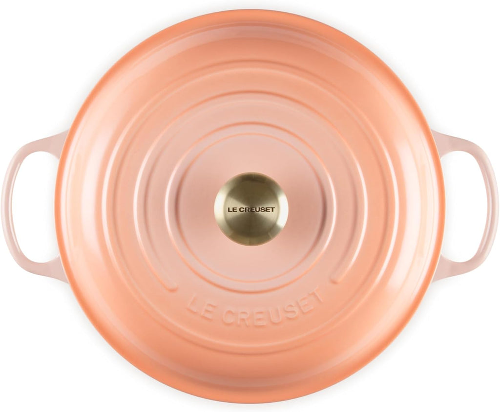 Le Creuset Enameled Cast Iron Signature Round Braiser, 3.5qt. Peche