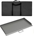 Professional 14x32 in Flat Top Steel Griddle for Camp Chef EX60LW EX60P, Fry Griddle Accessories for Camp Chef 2 Burner Propane Stove Grill,1 Carry Bag