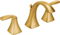 Moen Voss Brushed Gold Contemporary Two-Handle Widespread Bathroom Sink Faucet Trim Kit, Valve Included, TV6905BG