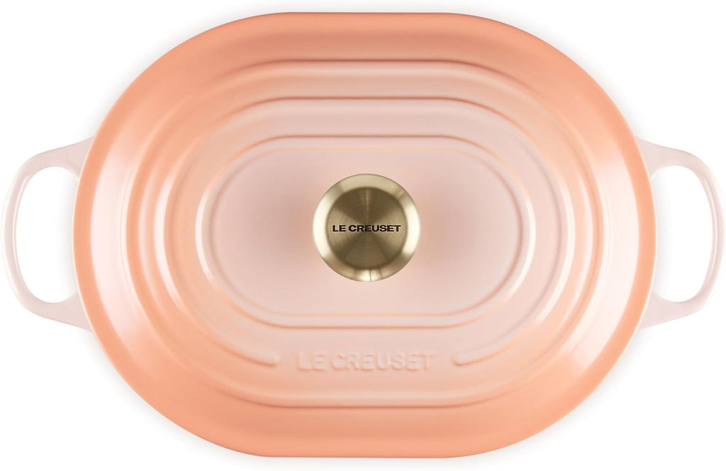 Le Creuset Enameled Cast Iron Signature Oval Casserole, 3.75 qt., Peche