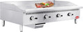 48' Commercial Countertop Griddle, 4 Burners Gas Griddle, 120000 BTU Output, Stainless Steel Flat Top Grill Hot Plate with Natural Gas and Propane Conversion Kit for Restaurant, Food Truck