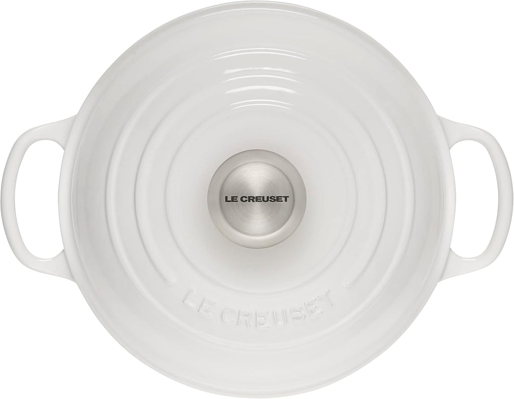 Le Creuset Enameled Cast Iron Signature Round Bread Oven, 9.5 inch, White