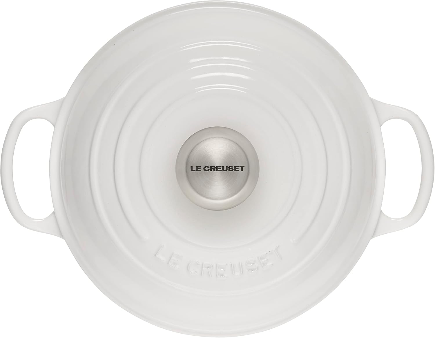 Le Creuset Enameled Cast Iron Signature Round Bread Oven, 9.5 inch, White