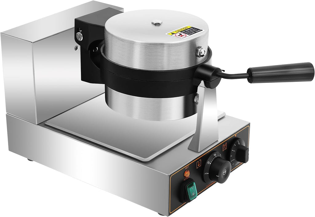 Burger Waffle Maker,Commercial Electric Burger Panini Maker Machine,Non Stick Waffle Press Machine with Time & Temp Control Stainless Steel Material for Home Kitchens Breakfast Shops Schools