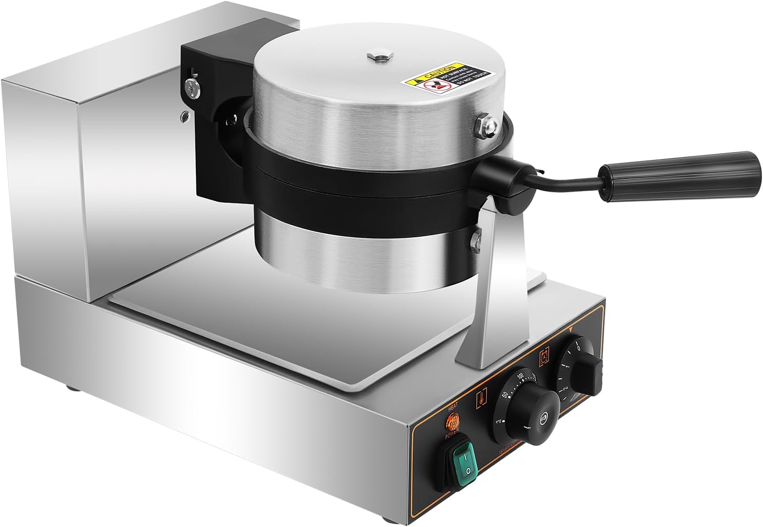 Burger Waffle Maker,Commercial Electric Burger Panini Maker Machine,Non Stick Waffle Press Machine with Time & Temp Control Stainless Steel Material for Home Kitchens Breakfast Shops Schools