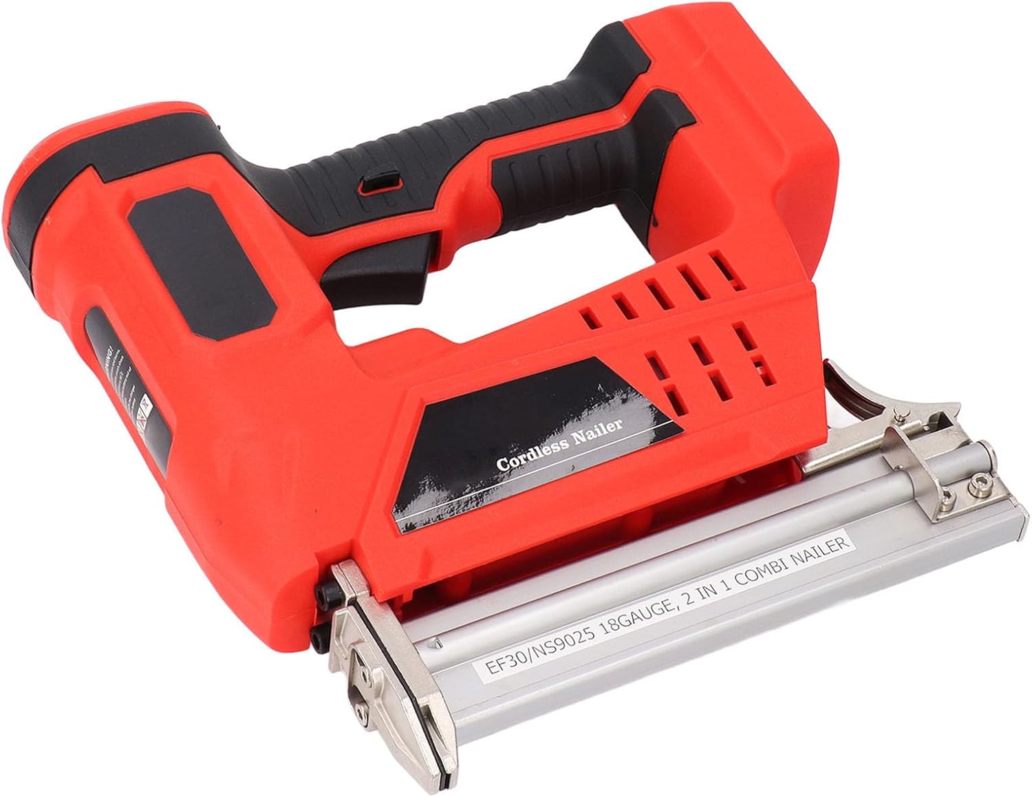 Cordless Brad Nailer Battery Powered 2 In 1 Multifunctional Electric Nail Gun With Storage Box For Woodworking Upholstery Installation Handcraft Projects PVC Aluminum Alloy