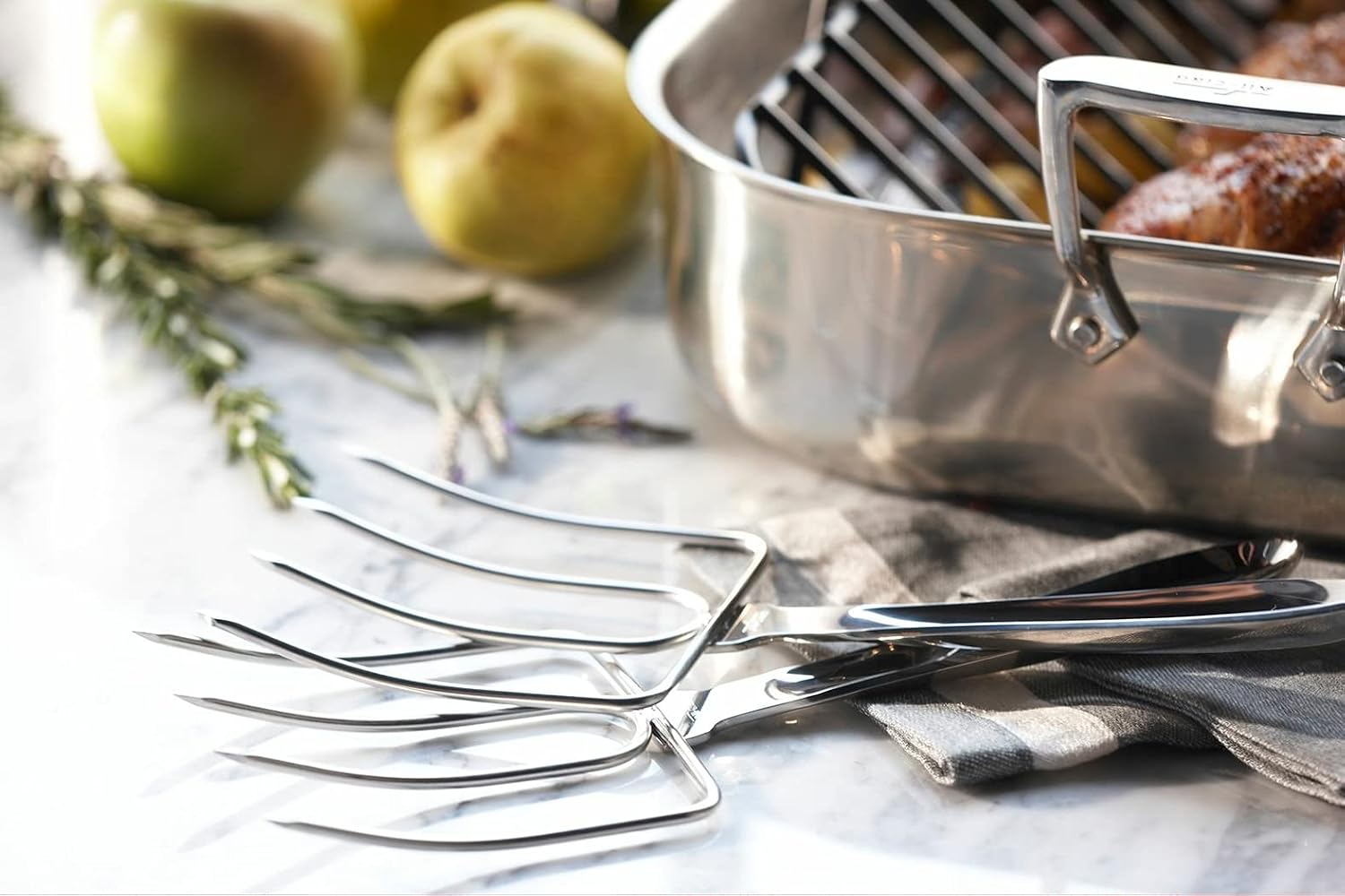 All-Clad Specialty Stainless Steel Kitchen Gadgets Pie Server Tools, Hacks Silver (Pack of 6)