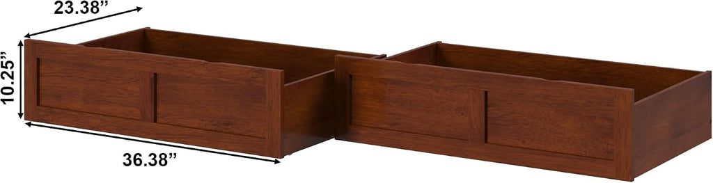 AFI, Bed Drawer Set of 2 Twin/Full, Walnut