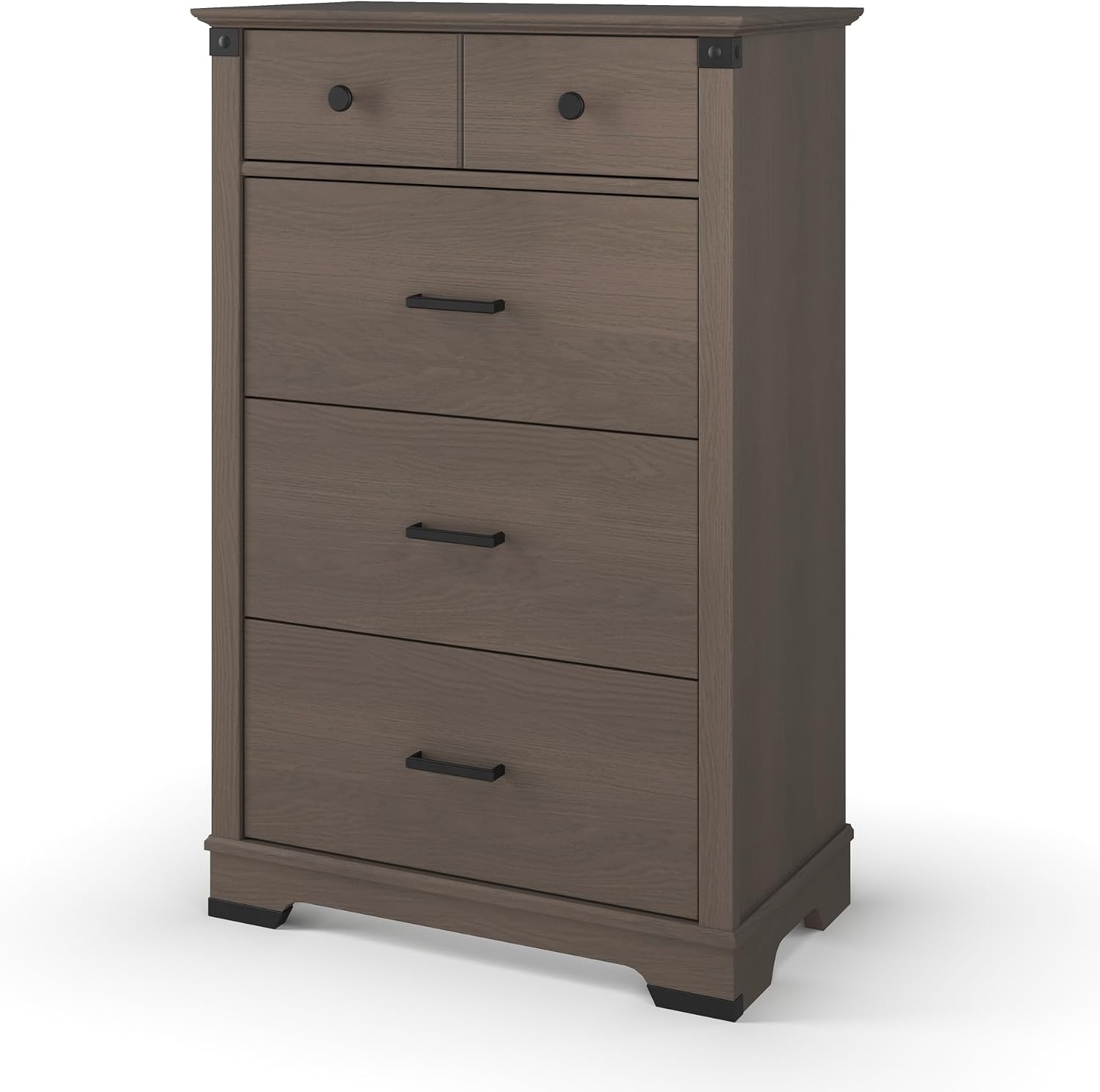 Child Craft Redmond Full Panel Crib, Dresser and Chest Nursery Set, 3-Piece, Includes 4-in-1 Convertible Crib, Dresser and Chest, Grows with Your Baby (Dapper Gray)