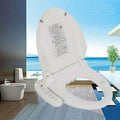 Electric Smart Bidet Toilet Seat with Lid Electronic Heated Toilet Seat, Warm Air Dryer Automatic Wash Function
