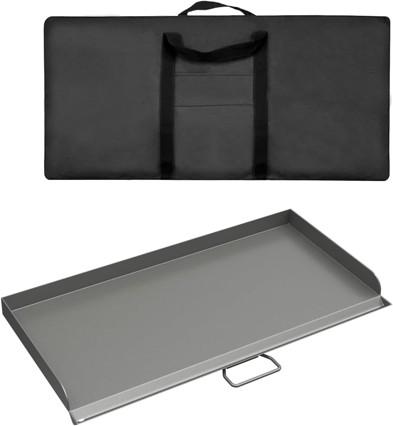 Professional 16x38 in Flat Top Steel Griddle for Camp Chef GB90D, TB90LW,Fry Griddle Accessories for Camp Chef 3 Burner Propane Stove Grill, 1 Carry Bag