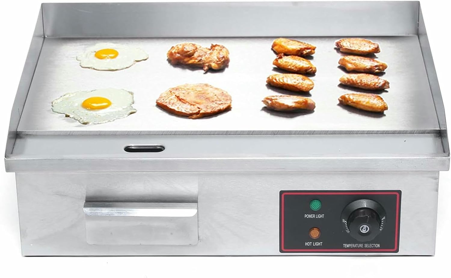 3000W Commercial Electric Griddle, Flat Top Grill-Stainless Steel Electric Griddles with Adjustable Temperature Control 122℉-572℉ for Kitchen, Restaurant,